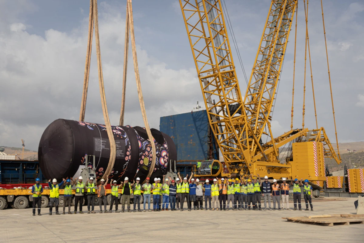 4. Güç Ünitesine ait reaktör basınç kabı, sahaya teslim edildi