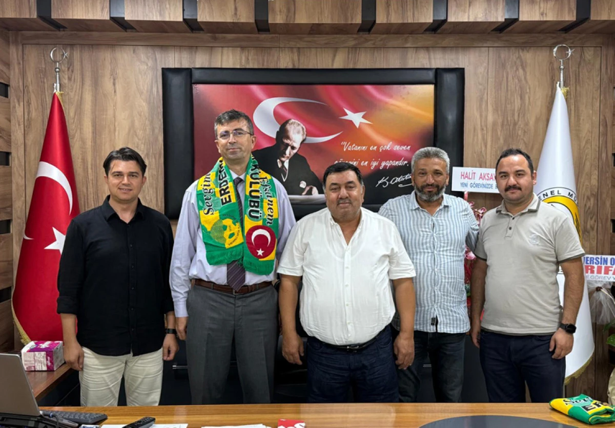 Erdemlispor yönetiminden ziyaret