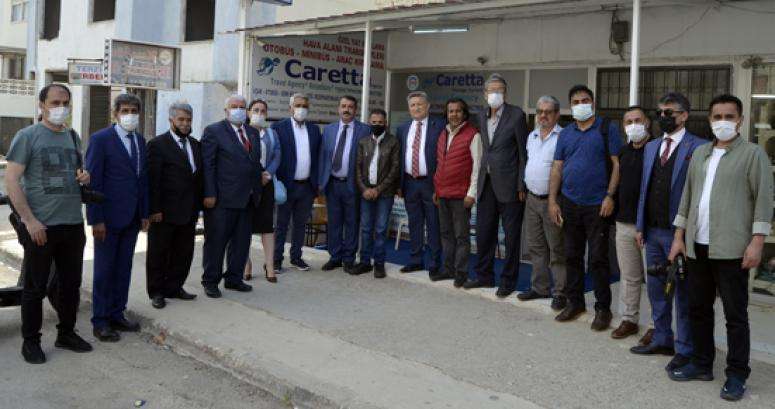 Gazetecilerden Turizm Derneğine ziyaret...