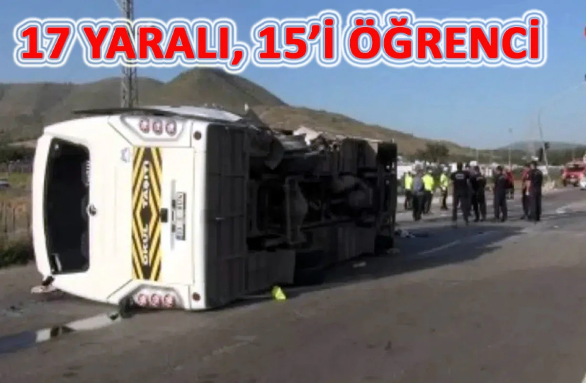 Tek taraflı TRAFİK KAZASI 17 yaralı!