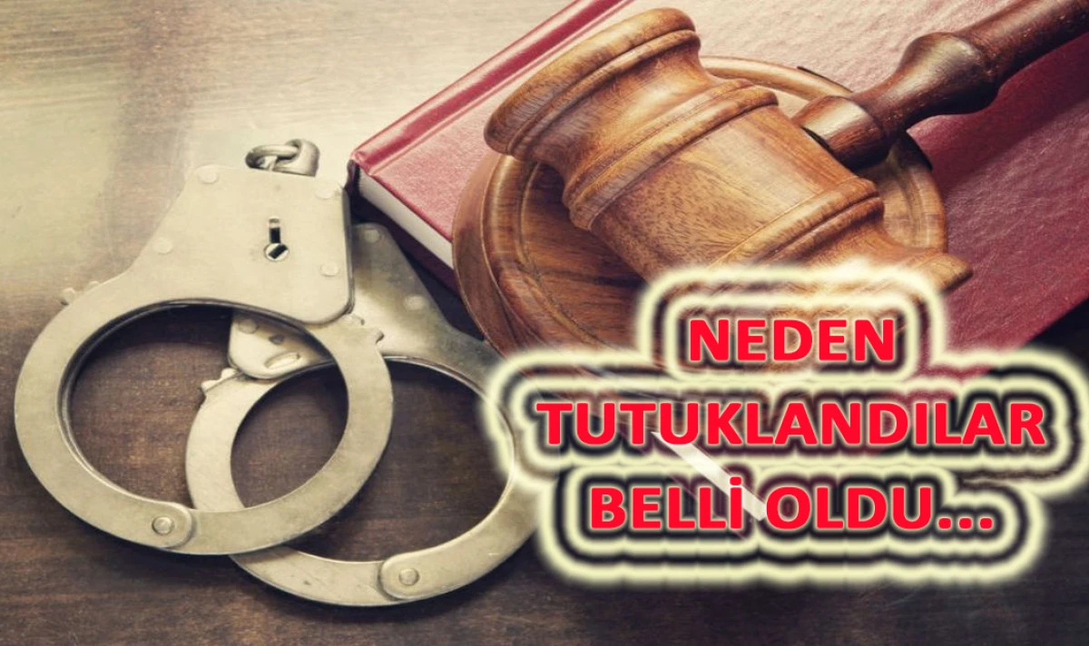 TUTUKLANMA NEDENLERİ BELLİ OLDU